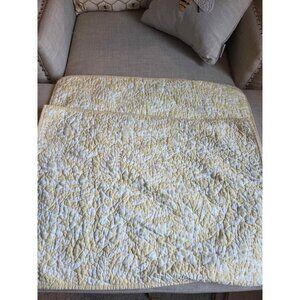 Martha Stewart brand yellow quilted standard pillow shams 100% cotton